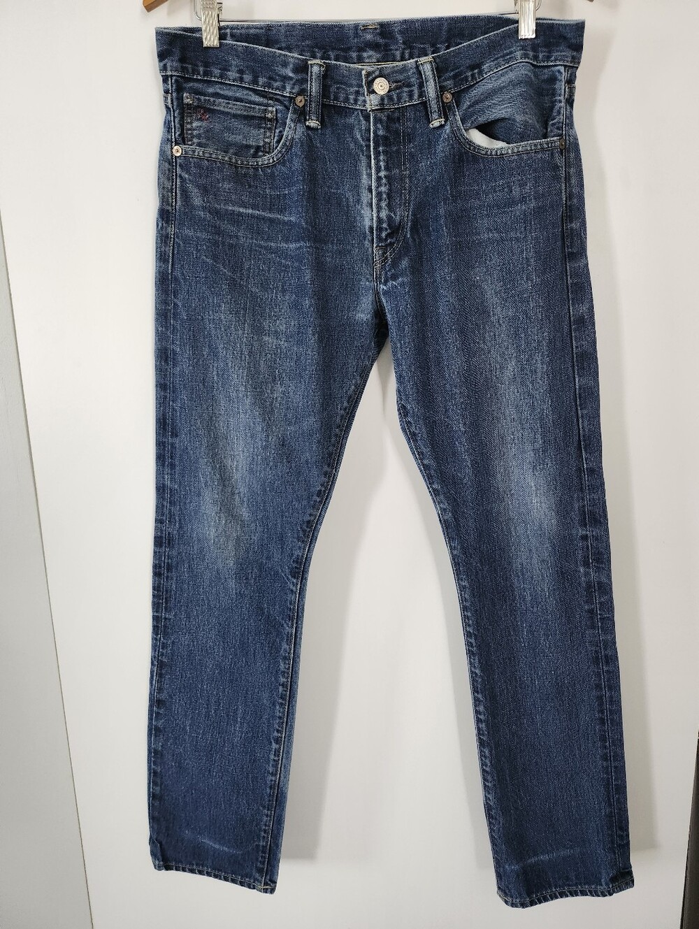 POLO RALPH LAUREN Mens Size 32 Slim Fit Medium Wash Fade Jeans